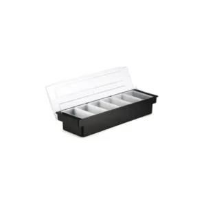 Plastic Bar Condiment Tray with 6 Partions