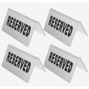 Stainless Steel Reserved Sign